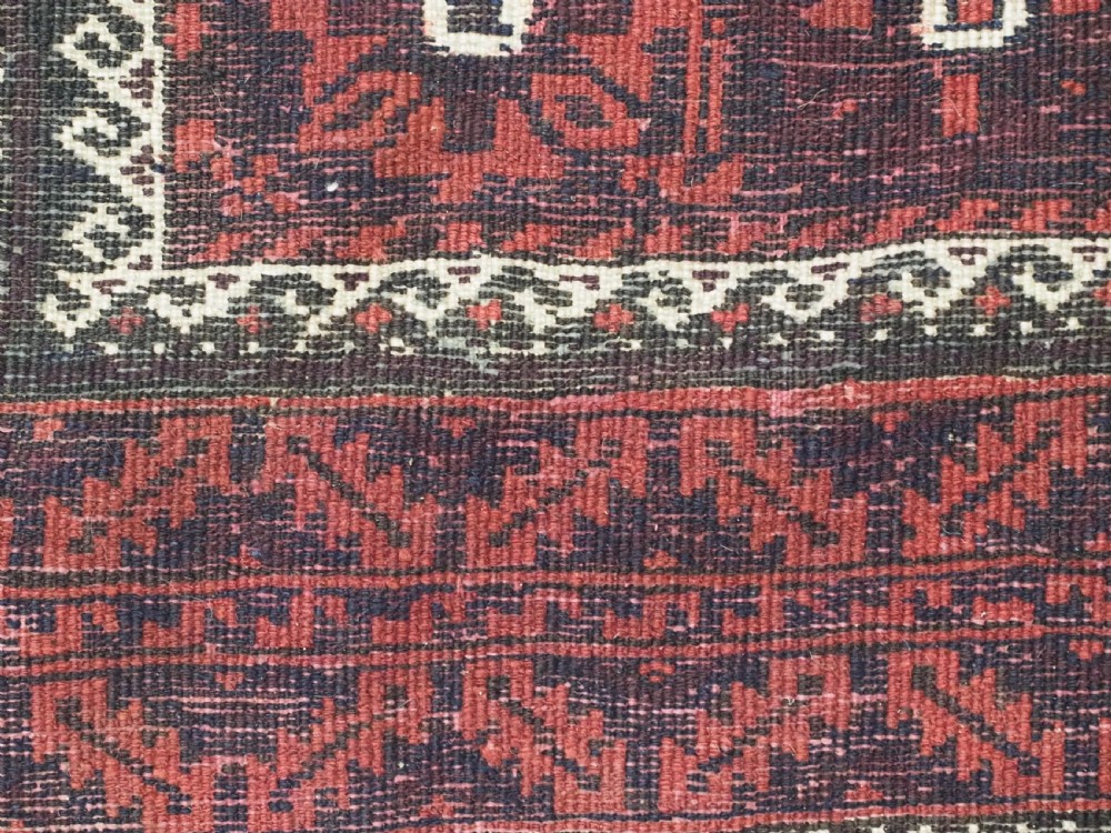 ANTIQUE KHORASAN BALUCH RUG WITH MINA KHANI DESIGN, CIRCA 1900. View XI