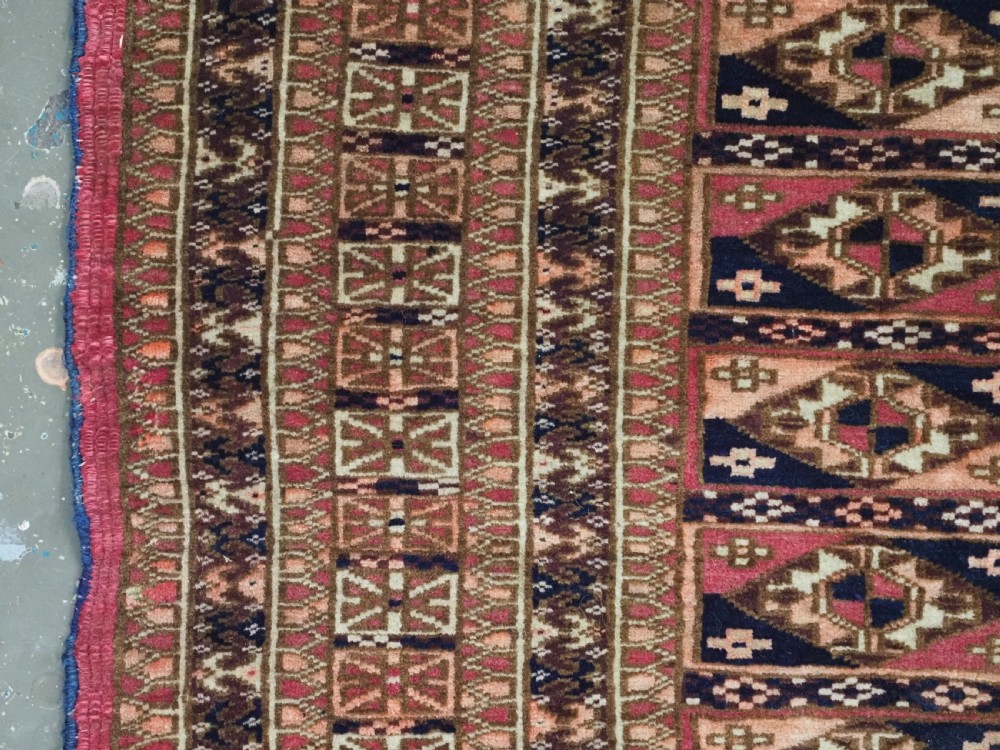 ANTIQUE TEKKE TURKMEN DOWRY RUG WITH AINA GUL DESIGN, CIRCA 1880 or earlier. View V