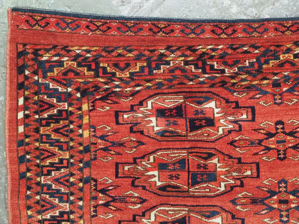 ANTIQUE ERSARI KIZIL AYAK TURKMEN CHUVAL FACE, LARGE TURKMEN TREE ELEM, CIRCA 1900. View IV