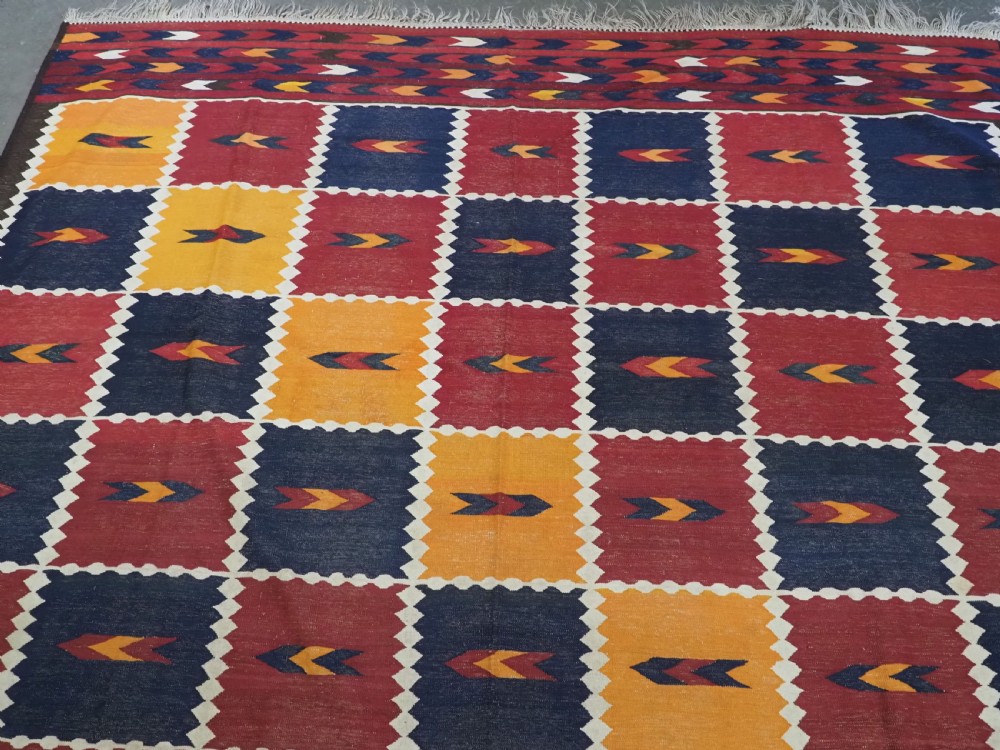 OLD AFGHAN LIBIJAR KILIM OF TRADITIONAL DESIGN, SUPERB CONDITION, CIRCA 1930. View III