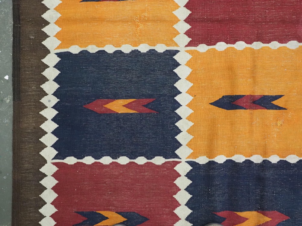 OLD AFGHAN LIBIJAR KILIM OF TRADITIONAL DESIGN, SUPERB CONDITION, CIRCA 1930. View VII