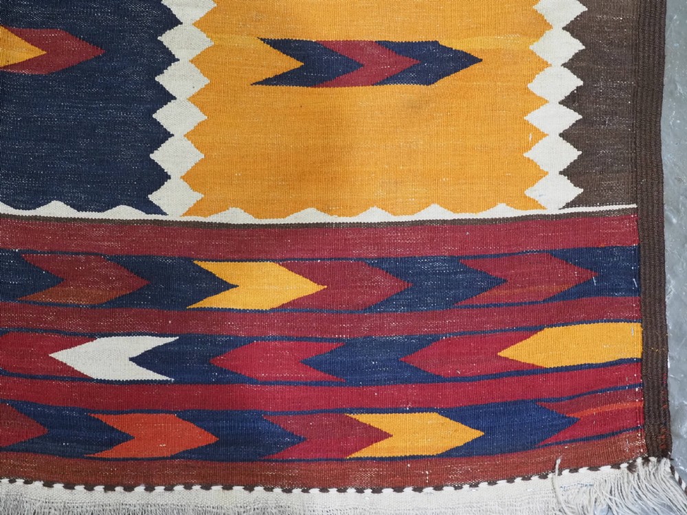 OLD AFGHAN LIBIJAR KILIM OF TRADITIONAL DESIGN, SUPERB CONDITION, CIRCA 1930. View XI
