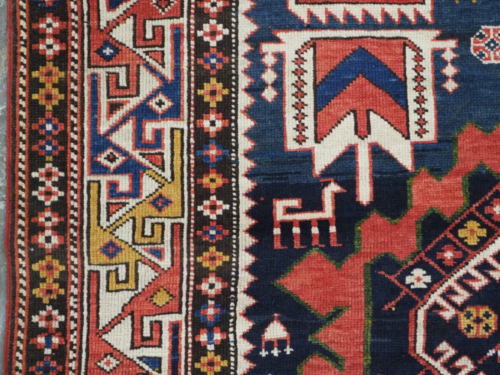 ANTIQUE CAUCASIAN SHIRVAN RUG WITH MANY INTERESTING DESIGN INFLUENCES, CIRCA 1900. View VII