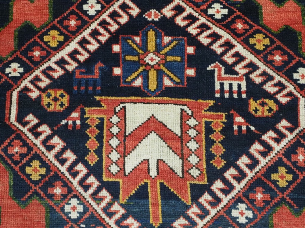 ANTIQUE CAUCASIAN SHIRVAN RUG WITH MANY INTERESTING DESIGN INFLUENCES, CIRCA 1900. View XI