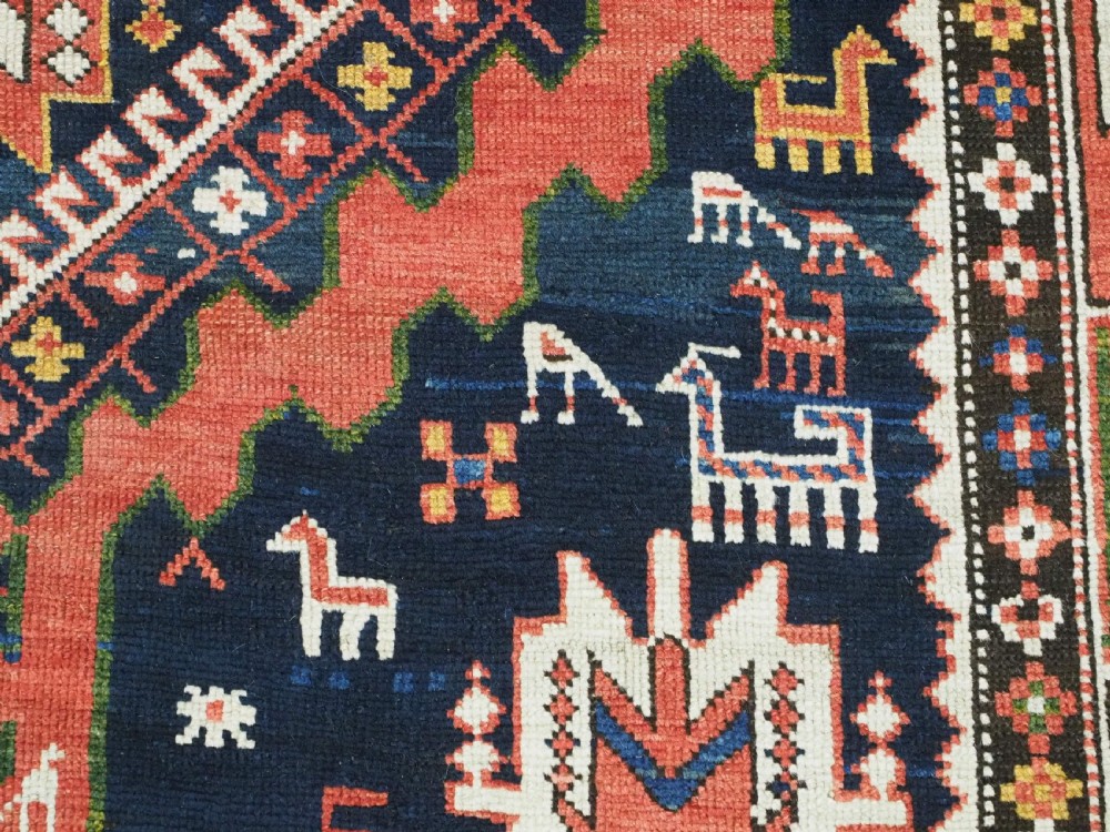 ANTIQUE CAUCASIAN SHIRVAN RUG WITH MANY INTERESTING DESIGN INFLUENCES, CIRCA 1900. View XIII