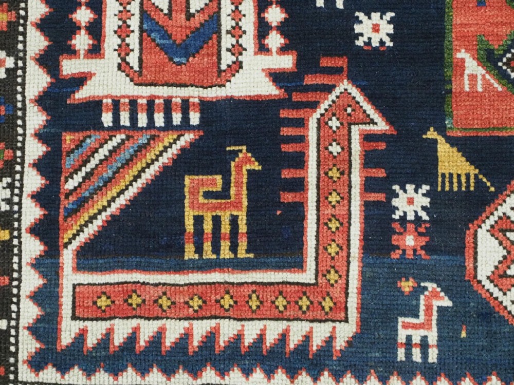 ANTIQUE CAUCASIAN SHIRVAN RUG WITH MANY INTERESTING DESIGN INFLUENCES, CIRCA 1900. View XIV