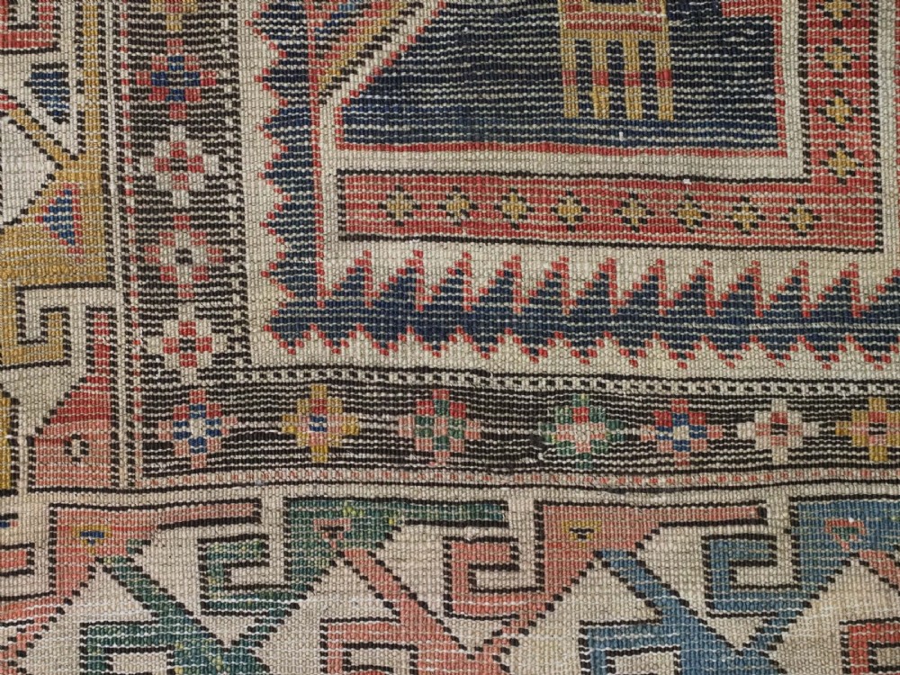 ANTIQUE CAUCASIAN SHIRVAN RUG WITH MANY INTERESTING DESIGN INFLUENCES, CIRCA 1900. View XVIII