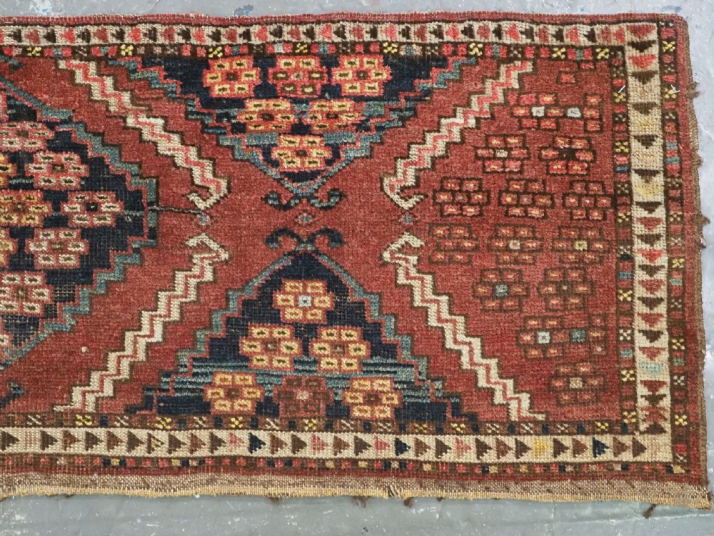 ANTIQUE ERSARI TURKMEN TORBA WITH SCARCE ERTMEN GUL DESIGN, CIRCA 1870. View IV