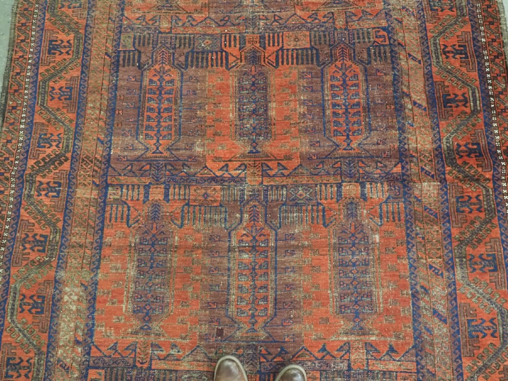 ANTIQUE BALUCH MAIN CARPET, SUPERB EARLY EXAMPLE, POSSIBLY TIMURI, CIRCA 1860/70. View IV
