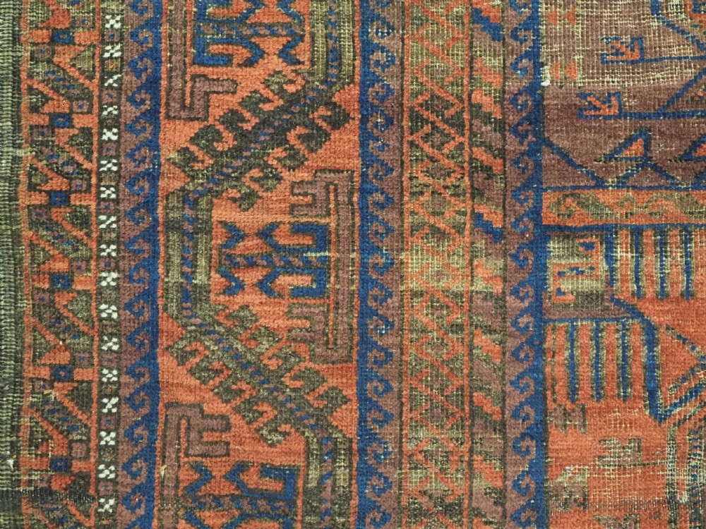 ANTIQUE BALUCH MAIN CARPET, SUPERB EARLY EXAMPLE, POSSIBLY TIMURI, CIRCA 1860/70. View VII
