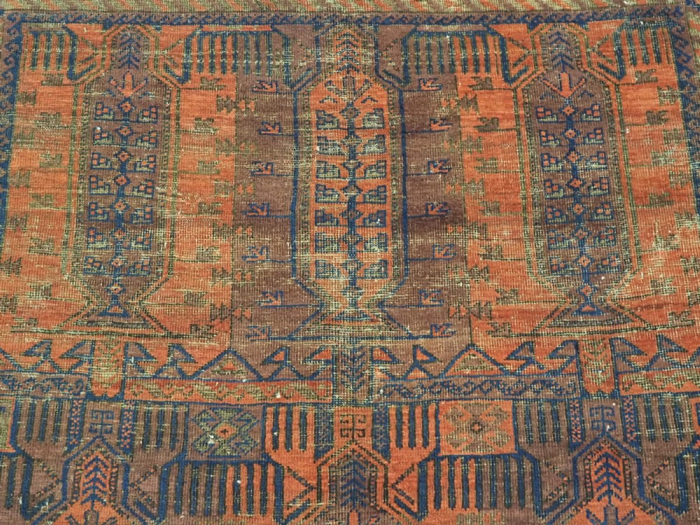 ANTIQUE BALUCH MAIN CARPET, SUPERB EARLY EXAMPLE, POSSIBLY TIMURI, CIRCA 1860/70. View IX