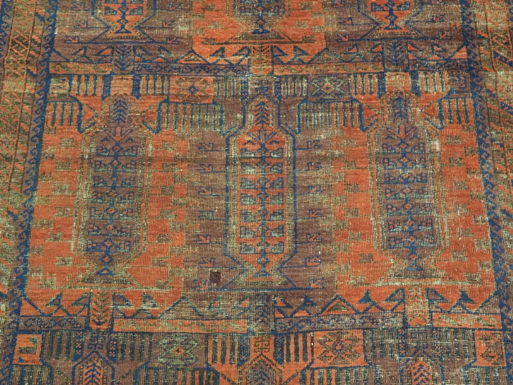 ANTIQUE BALUCH MAIN CARPET, SUPERB EARLY EXAMPLE, POSSIBLY TIMURI, CIRCA 1860/70. View XI
