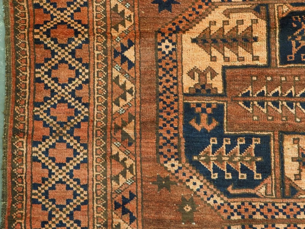 ANTIQUE AFGHAN SULAYMAN ERSARI TURKMEN CARPET, NORTHERN AFGHANISTAN, CIRCA 1900. View VII