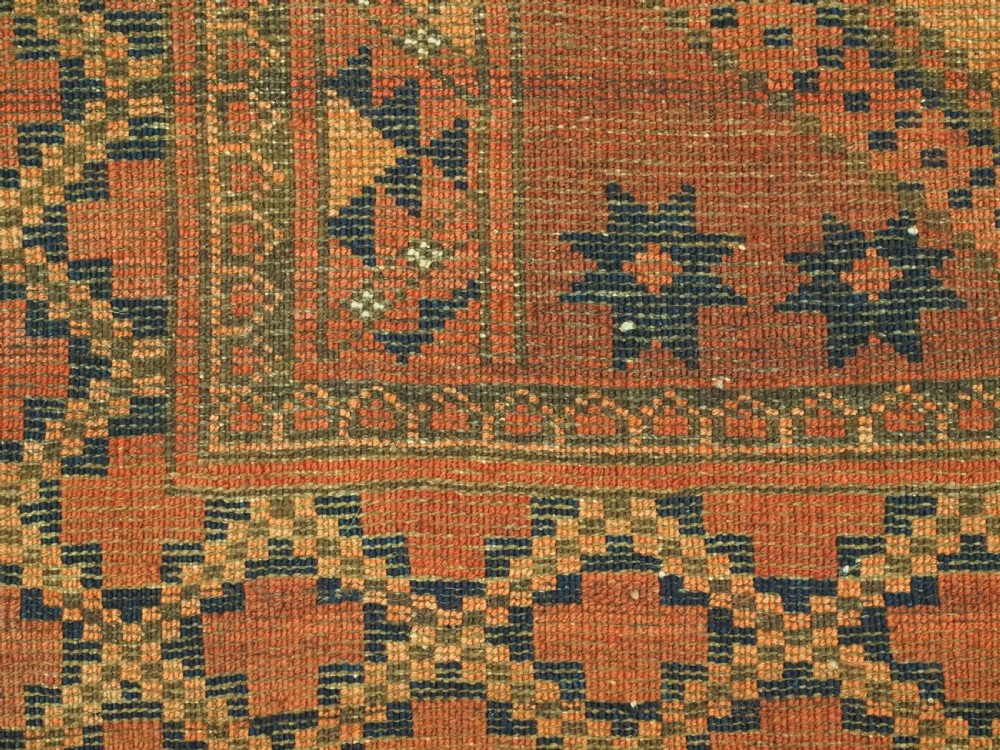 ANTIQUE AFGHAN SULAYMAN ERSARI TURKMEN CARPET, NORTHERN AFGHANISTAN, CIRCA 1900. View XII