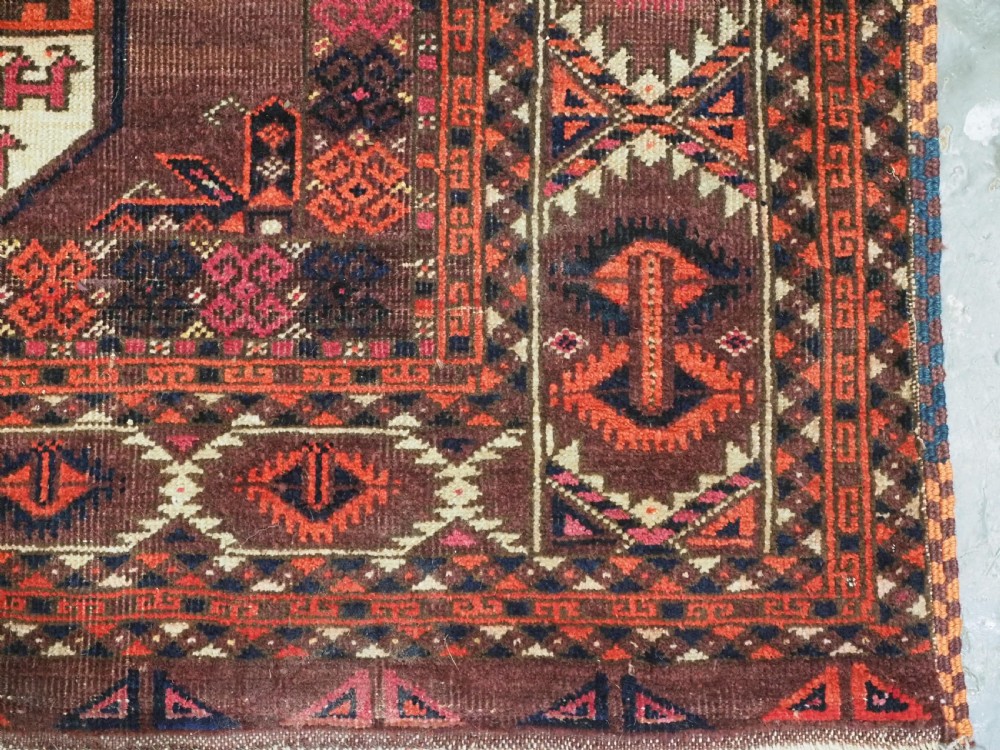 ANTIQUE KIZIL AYAK TURKMEN MAIN CARPET, EXCELLENT RICH COLOURS, CIRCA 1880. View XIV
