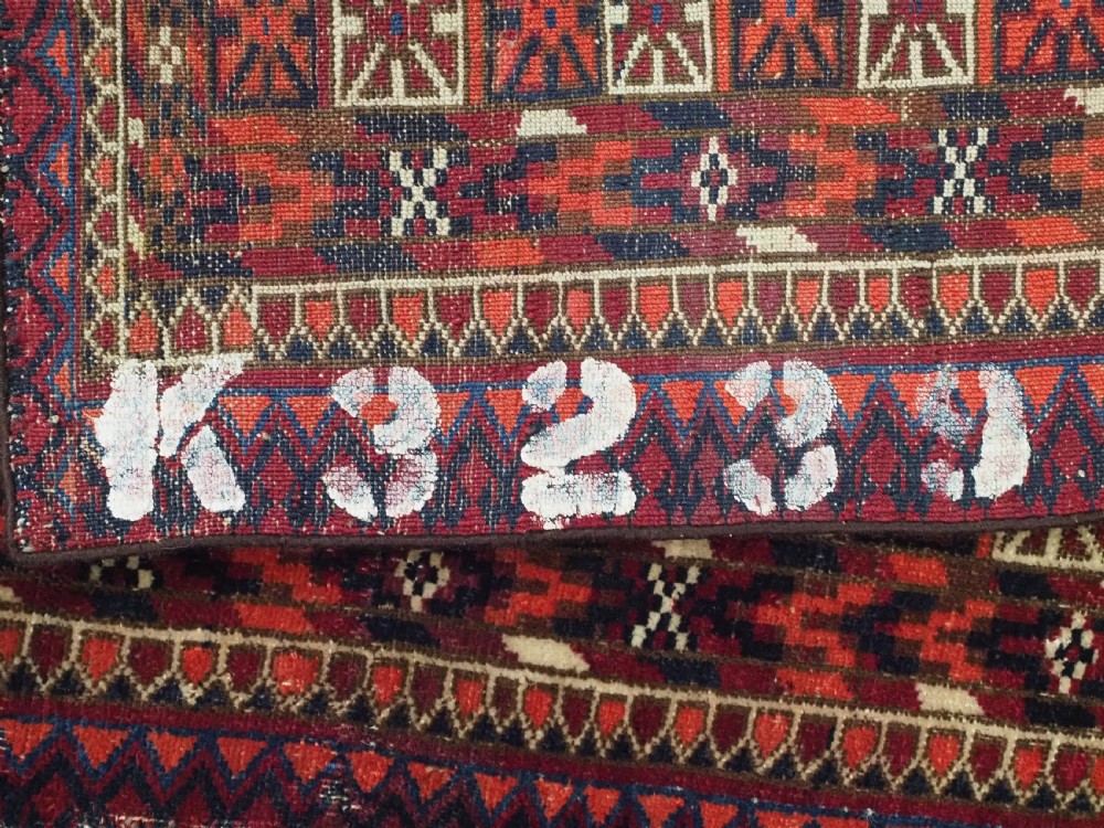 ANTIQUE TEKKE TURKMEN CHUVAL FACE WITH AINA GUL DESIGN, CIRCA 1880 OR EARLIER. View XII