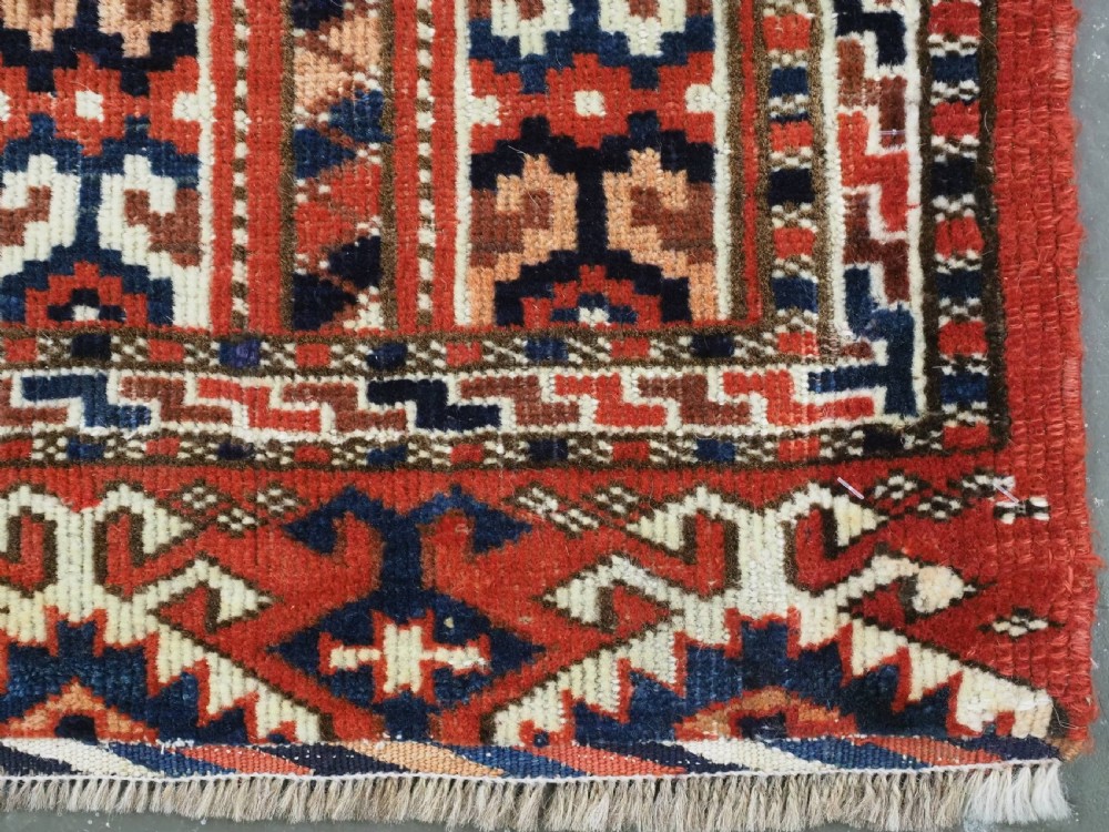 ANTIQUE YOMUT TURKMEN KAP / BAG FACE, STRIPE DESIGN, CIRCA 1900. View VI