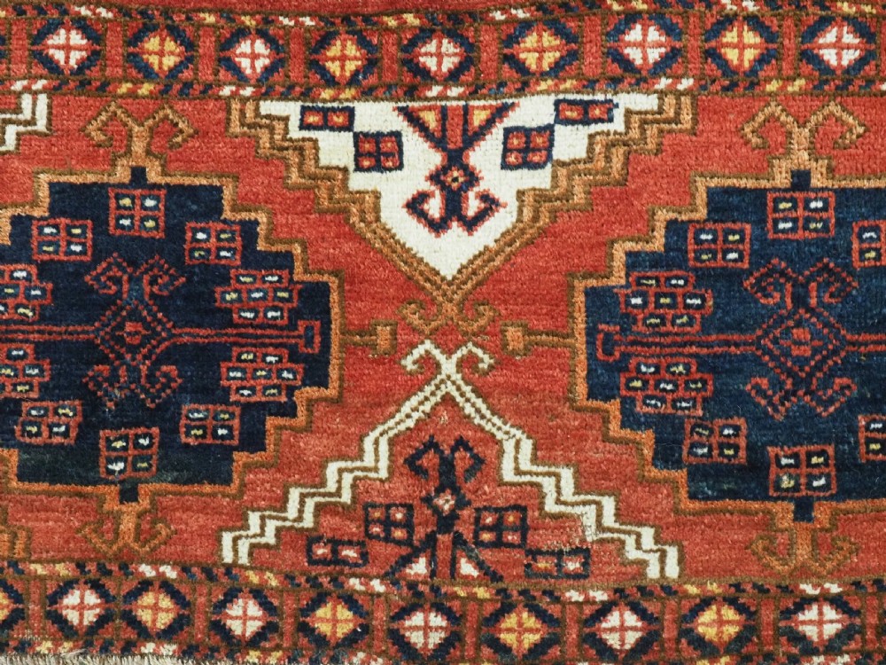 ANTIQUE ERSARI TURKMEN TORBA WITH CHODOR ERTMEN GUL DESIGN, CIRCA 1880. View VI