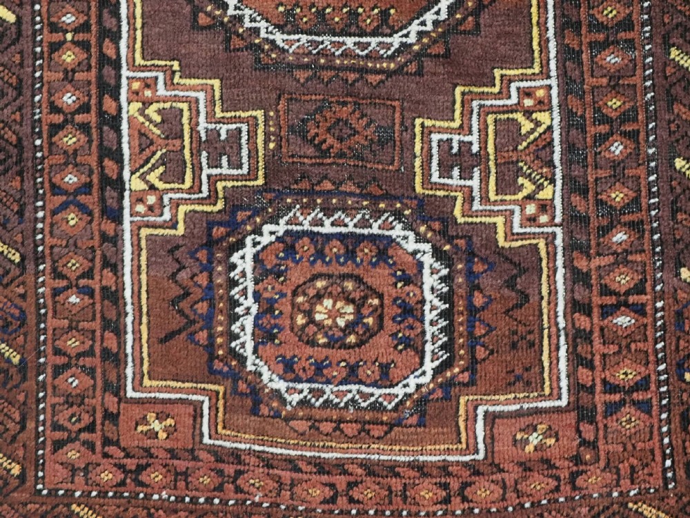 ANTIQUE BALUCH RUG, PROBABLY SALAR KHANI, WESTERN AFGHANISTAN, CIRCA 1890. View IX