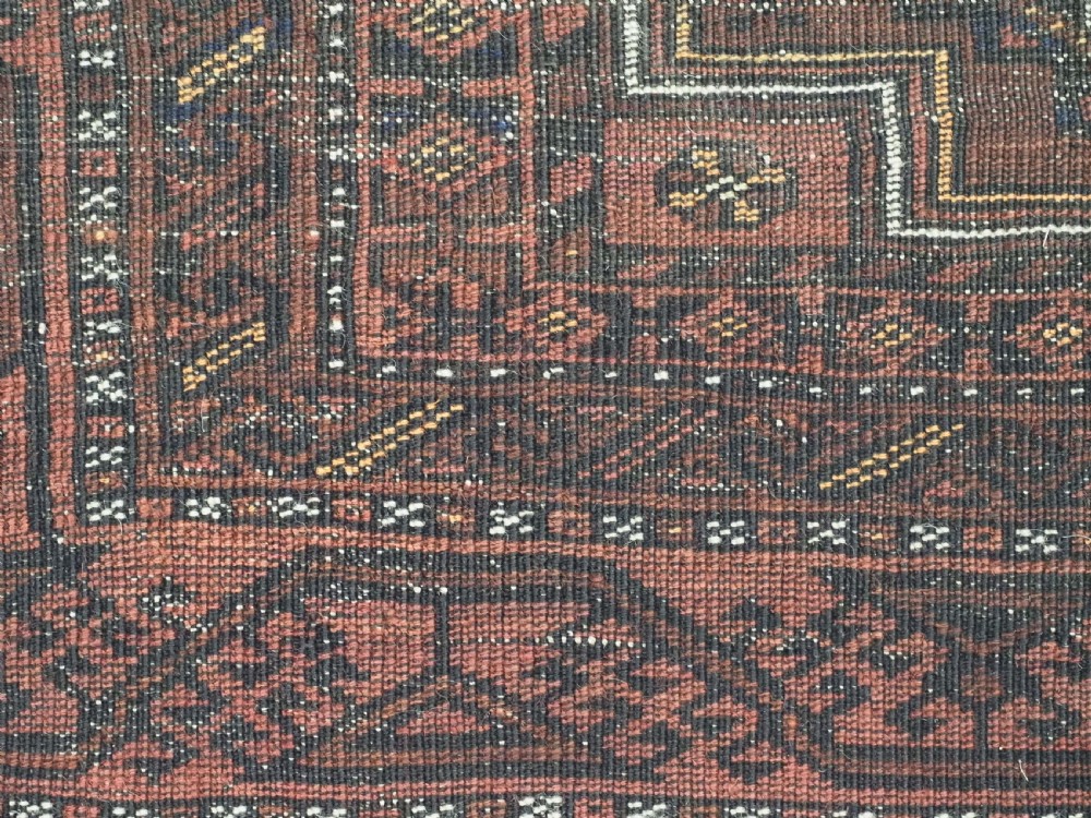 ANTIQUE BALUCH RUG, PROBABLY SALAR KHANI, WESTERN AFGHANISTAN, CIRCA 1890. View XI