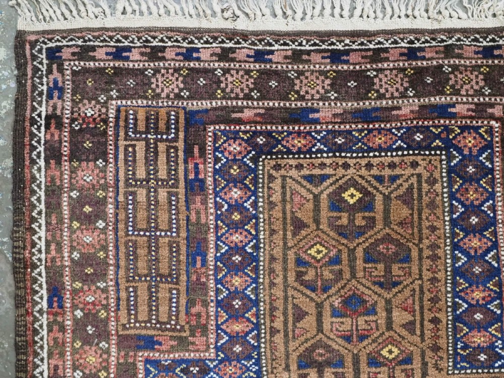 ANTIQUE BALUCH / TIMURI PRAYER RUG, WESTERN AFGHAN BORDER LANDS, CIRCA 1900. View VI