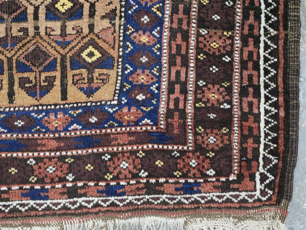 ANTIQUE BALUCH / TIMURI PRAYER RUG, WESTERN AFGHAN BORDER LANDS, CIRCA 1900. View X