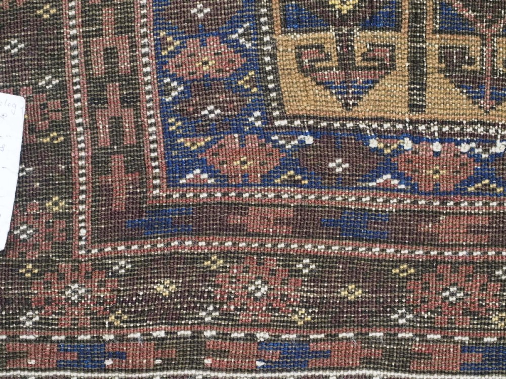 ANTIQUE BALUCH / TIMURI PRAYER RUG, WESTERN AFGHAN BORDER LANDS, CIRCA 1900. View XI
