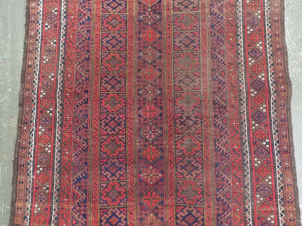 ANTIQUE KHORASAN BALUCH RUG WITH UNUSUAL DESIGN, CIRCA 1900. View IV