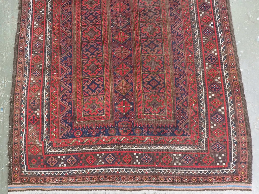ANTIQUE KHORASAN BALUCH RUG WITH UNUSUAL DESIGN, CIRCA 1900. View V