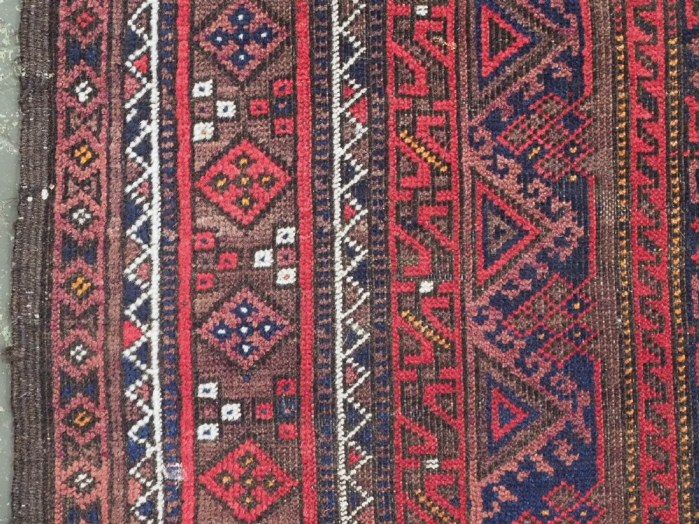 ANTIQUE KHORASAN BALUCH RUG WITH UNUSUAL DESIGN, CIRCA 1900. View VII