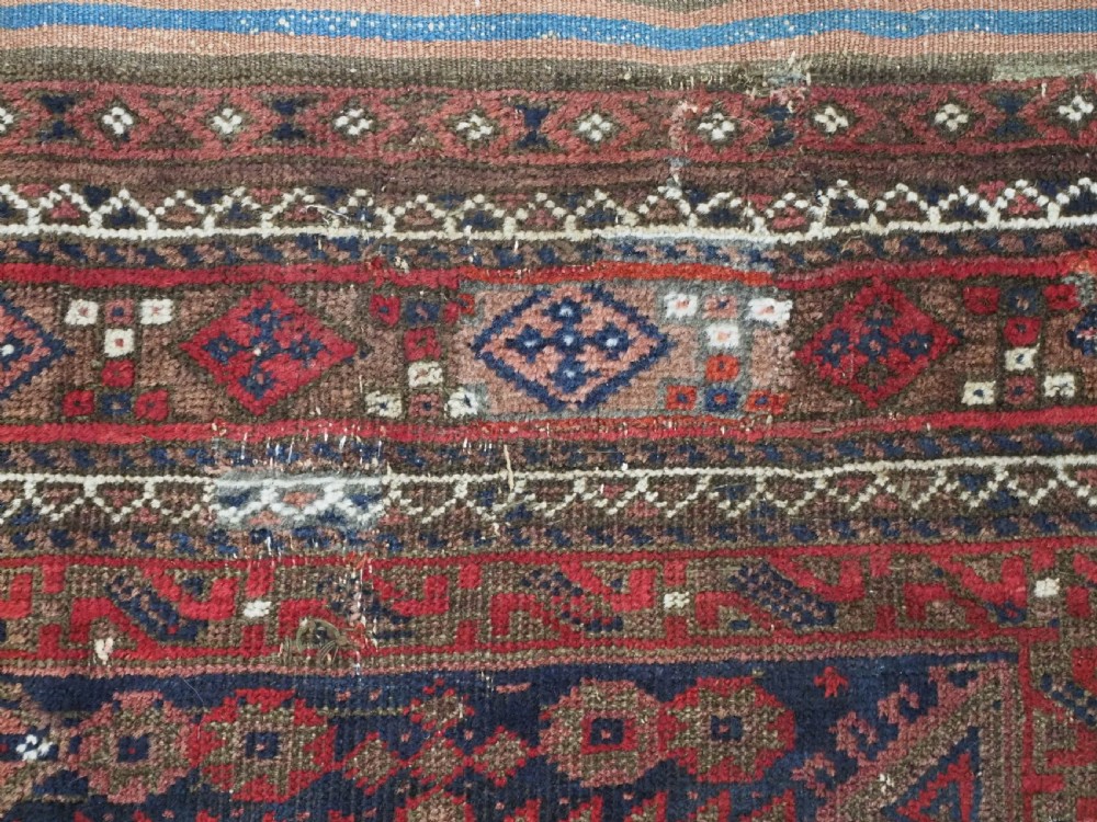 ANTIQUE KHORASAN BALUCH RUG WITH UNUSUAL DESIGN, CIRCA 1900. View VIII