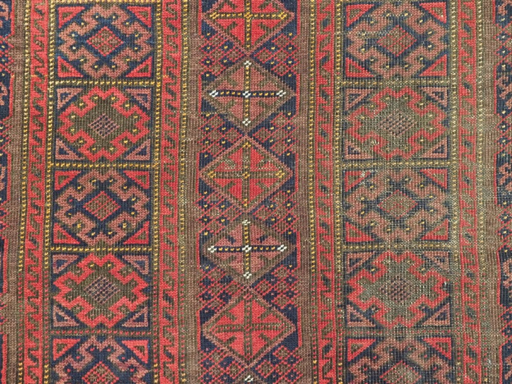 ANTIQUE KHORASAN BALUCH RUG WITH UNUSUAL DESIGN, CIRCA 1900. View IX