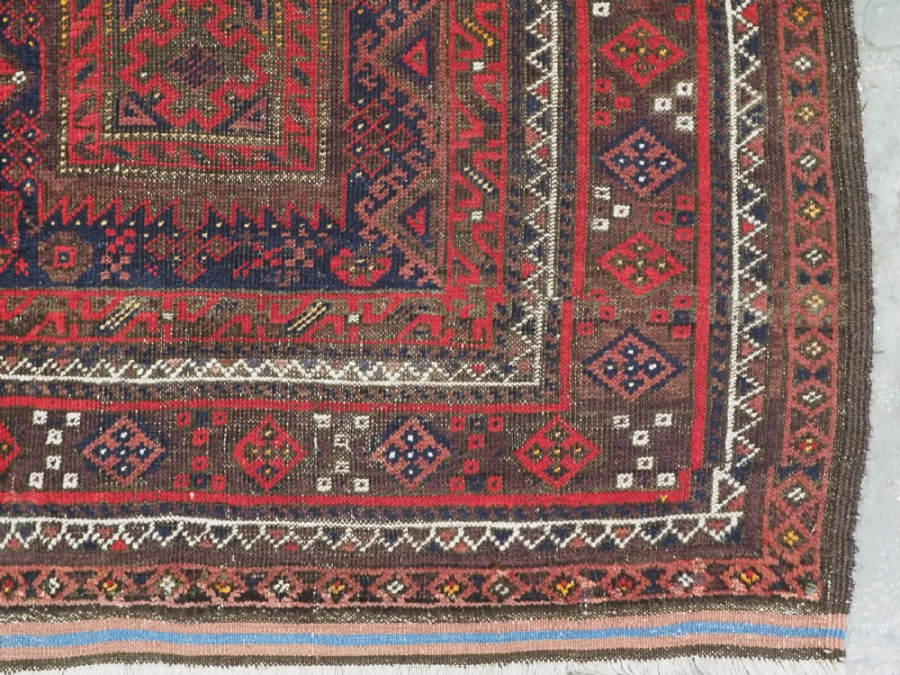 ANTIQUE KHORASAN BALUCH RUG WITH UNUSUAL DESIGN, CIRCA 1900. View XI