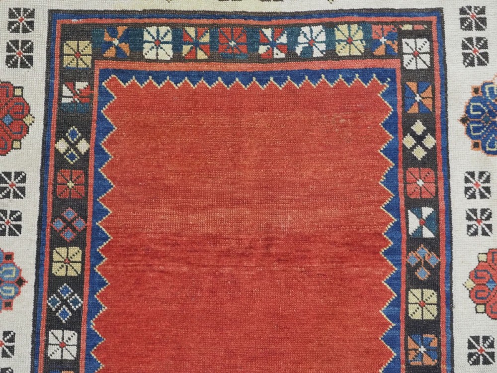 ANTIQUE CAUCASIAN TALISH LONG RUG, OUTSTANDING RED FIELD, CIRCA 1870. View VIII