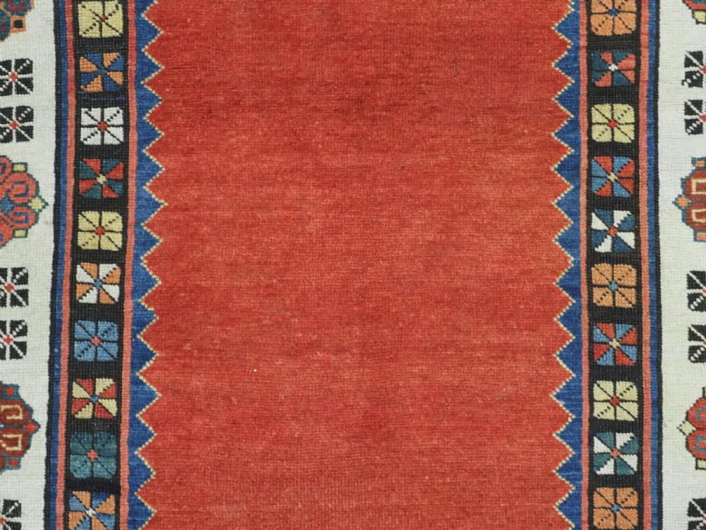 ANTIQUE CAUCASIAN TALISH LONG RUG, OUTSTANDING RED FIELD, CIRCA 1870. View IX
