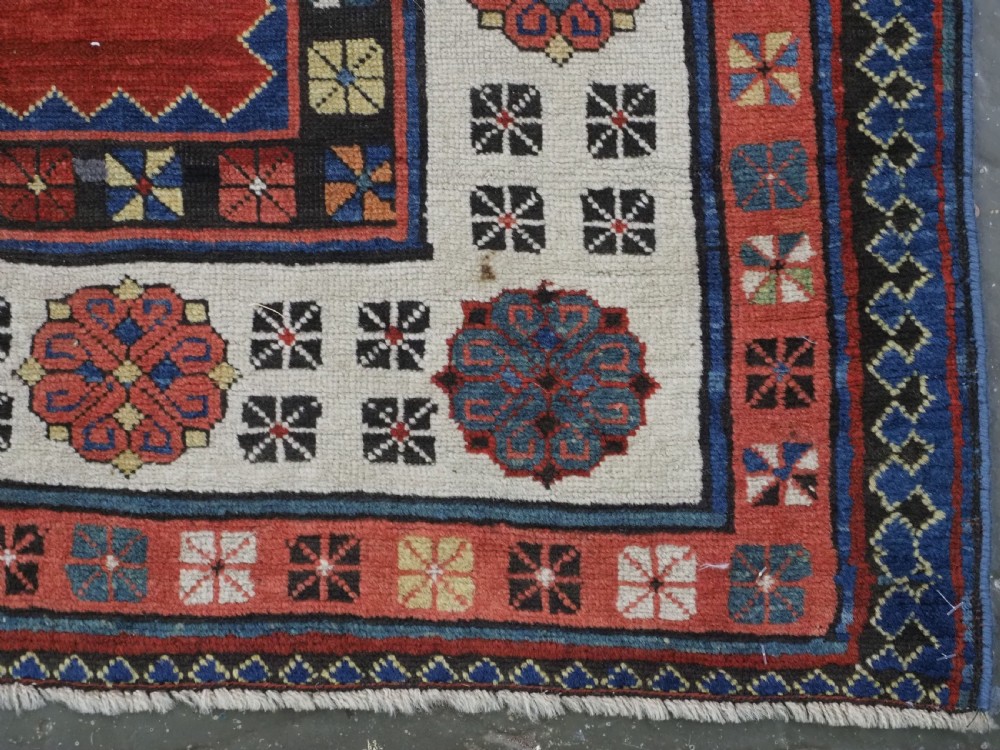 ANTIQUE CAUCASIAN TALISH LONG RUG, OUTSTANDING RED FIELD, CIRCA 1870. View XII