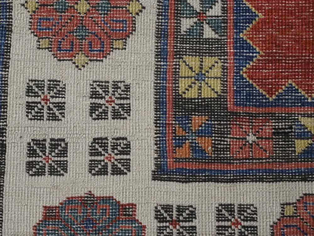 ANTIQUE CAUCASIAN TALISH LONG RUG, OUTSTANDING RED FIELD, CIRCA 1870. View XIII
