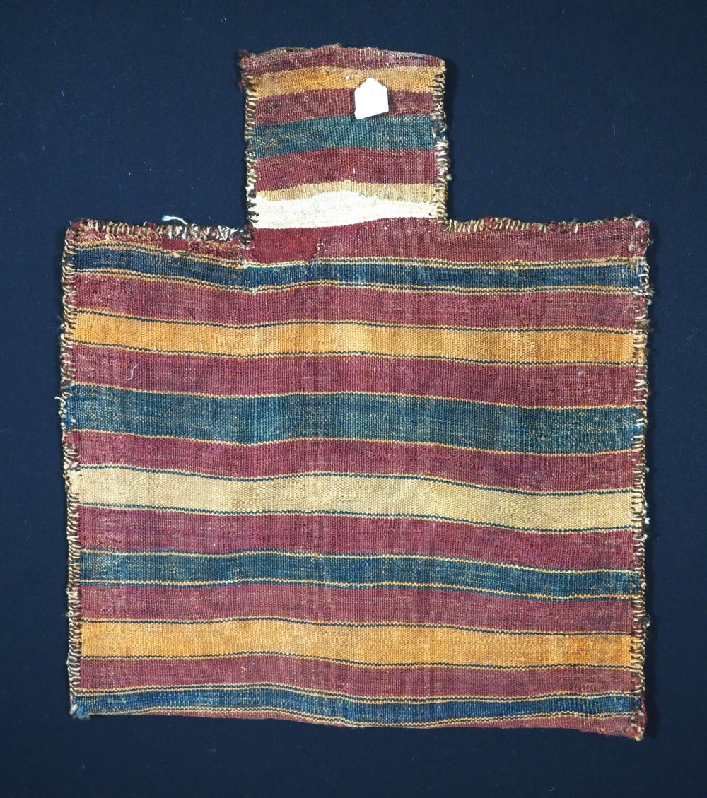 ANTIQUE SALT BAG (NAMAKDAN) BY THE UZBEK TARTAR NOMADS, LARGE SIZE, CIRCA 1900. View II