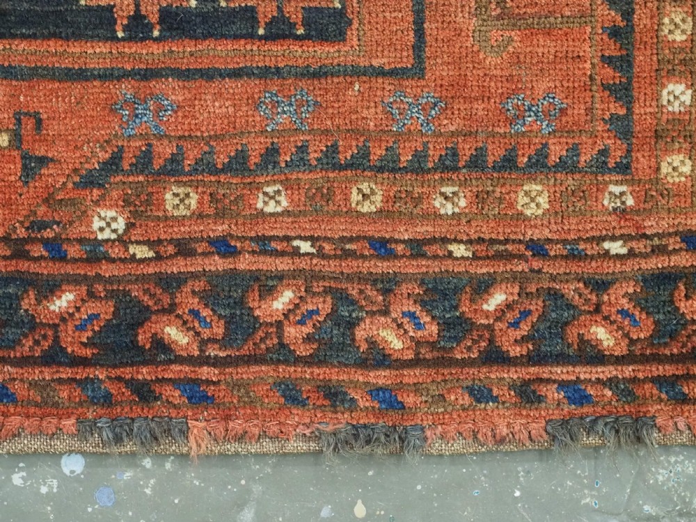 ANTIQUE ERSARI TURKMEN TORBA, 'STAR IN OCTAGON' DESIGN, CIRCA 1880. View VIII