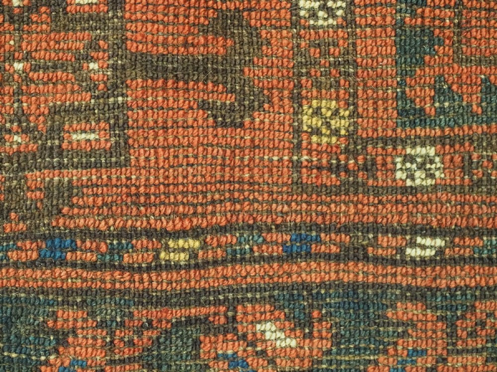 ANTIQUE ERSARI TURKMEN TORBA, 'STAR IN OCTAGON' DESIGN, CIRCA 1880. View XI