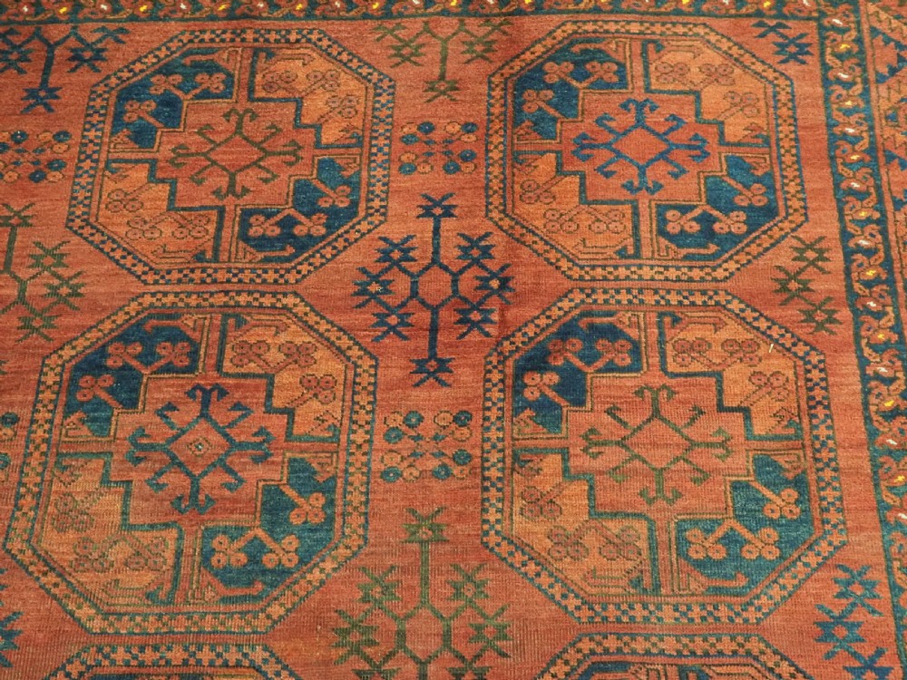 ANTIQUE ERSARI TURKMEN MAIN CARPET OF CLASSIC TRIBAL DESIGN, CIRCA 1890. View VIII