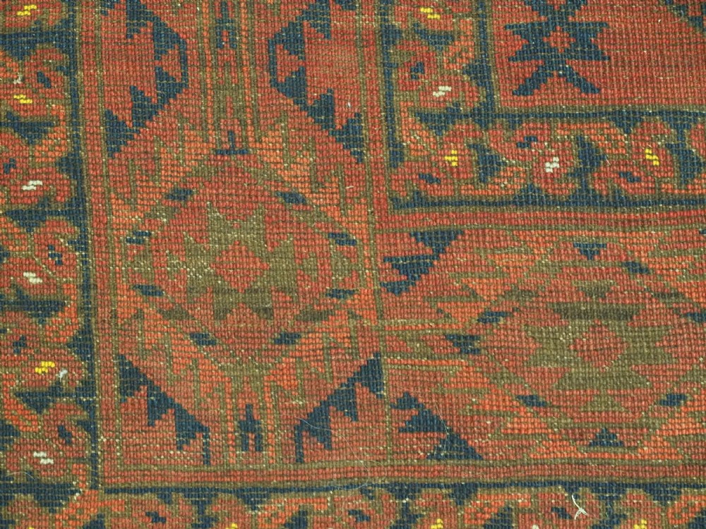 ANTIQUE ERSARI TURKMEN MAIN CARPET OF CLASSIC TRIBAL DESIGN, CIRCA 1890. View XII