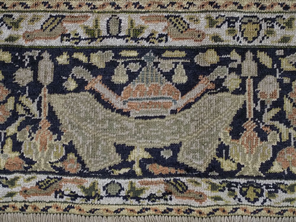 ANTIQUE TURKISH KAYSERI PICTORIAL SILK RUG WITH HUNTING DESIGN, CIRCA 1890. View XVI