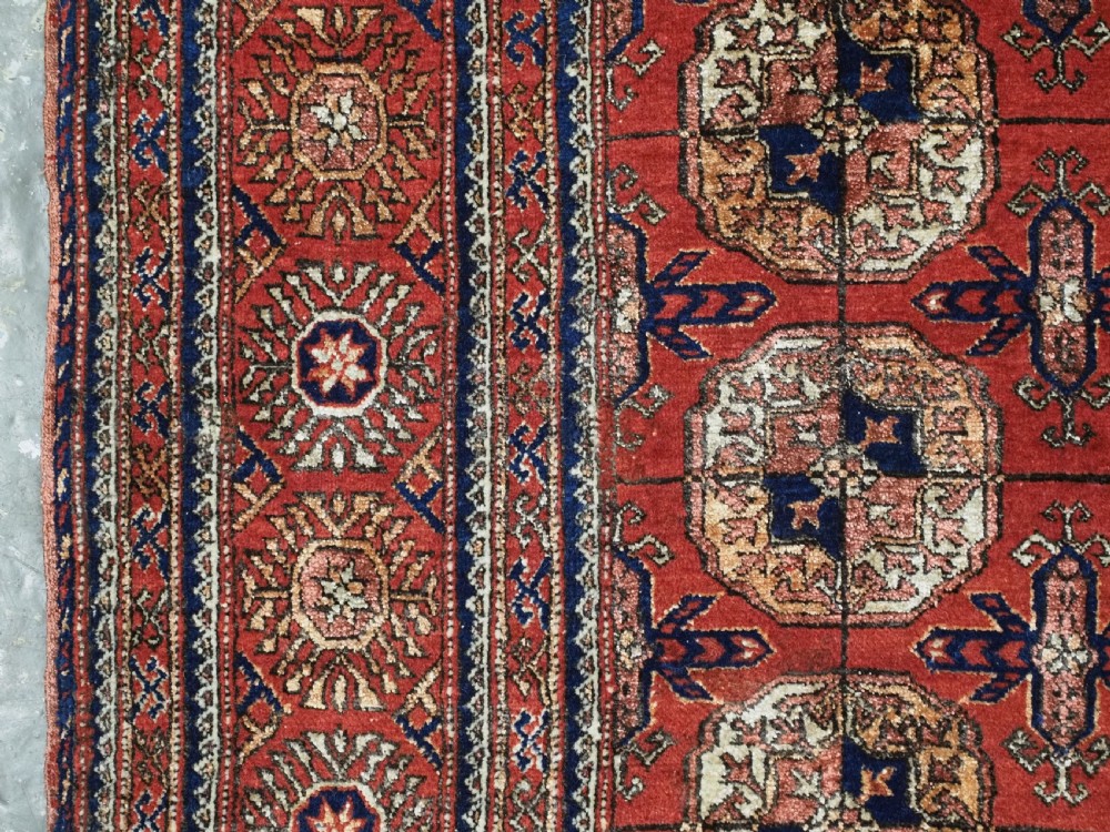 ANTIQUE SILK TEKKE TURKMEN RUG, VERY FINE WEAVE AND GREAT COLOUR, CIRCA 1920. View VII