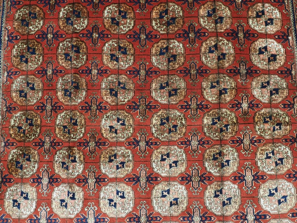 ANTIQUE SILK TEKKE TURKMEN RUG, VERY FINE WEAVE AND GREAT COLOUR, CIRCA 1920. View IX