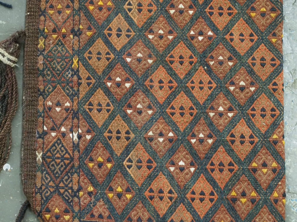 ANTIQUE YOMUT TURKMEN 'OK BASH' COVER FOR YURT TENT POLES, CIRCA 1880. View III
