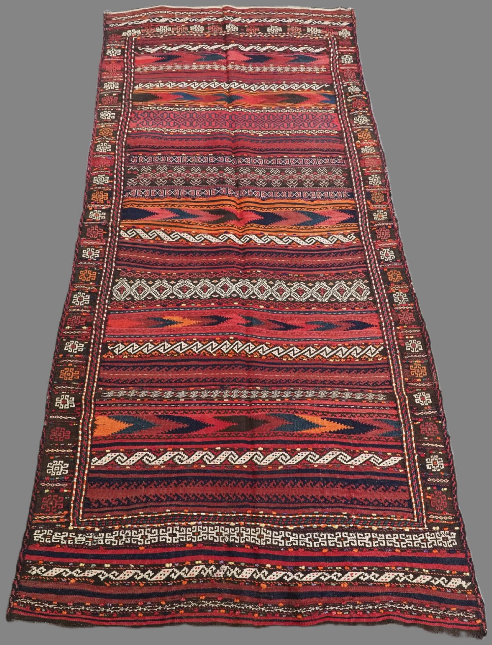 ANTIQUE AFGHAN BALUCH 'DASTARKHAN' OR 'SOFREH' EATING CLOTH  FOR SPECIAL OCCASIONS, CIRCA 1920.