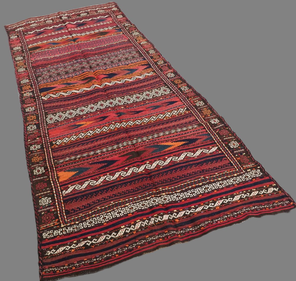 ANTIQUE AFGHAN BALUCH 'DASTARKHAN' OR 'SOFREH' EATING CLOTH  FOR SPECIAL OCCASIONS, CIRCA 1920. View II