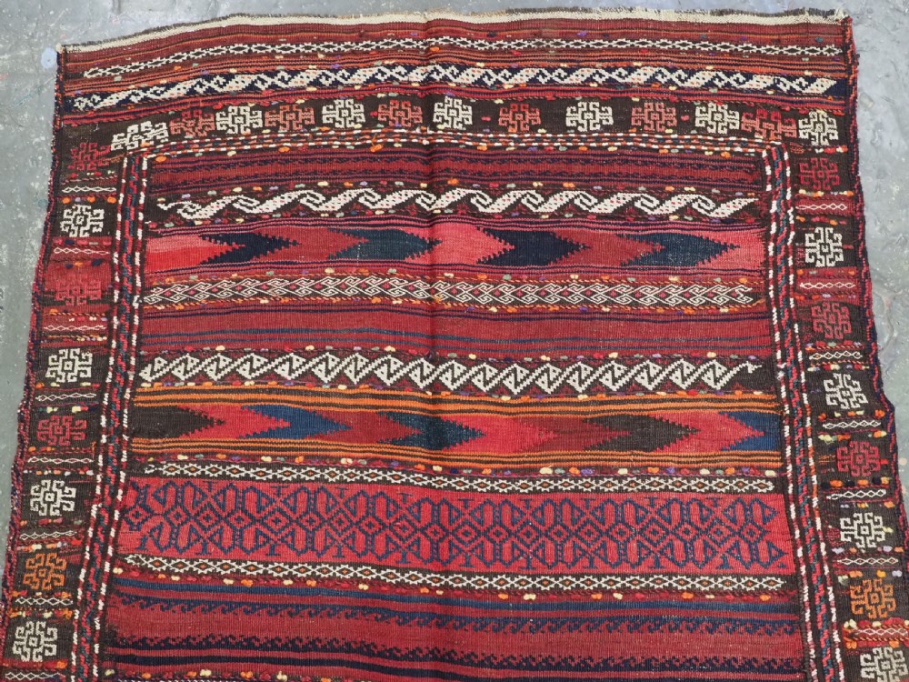 ANTIQUE AFGHAN BALUCH 'DASTARKHAN' OR 'SOFREH' EATING CLOTH  FOR SPECIAL OCCASIONS, CIRCA 1920. View III