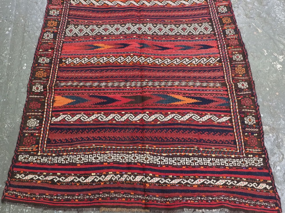 ANTIQUE AFGHAN BALUCH 'DASTARKHAN' OR 'SOFREH' EATING CLOTH  FOR SPECIAL OCCASIONS, CIRCA 1920. View V